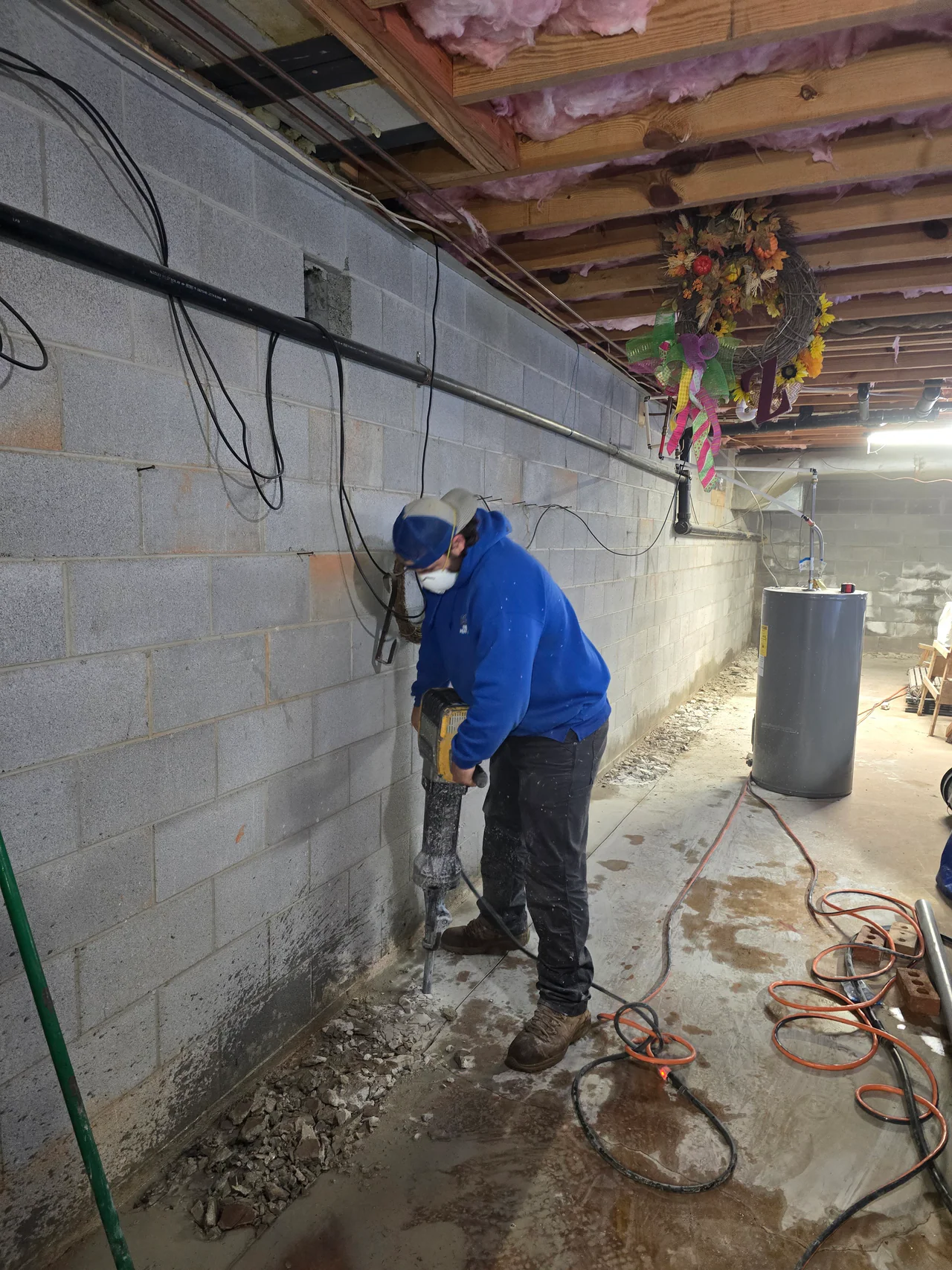 Wet Basement Walls: the underlying cause